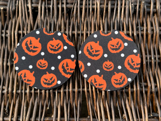 Jack O Lantern Car Coasters
