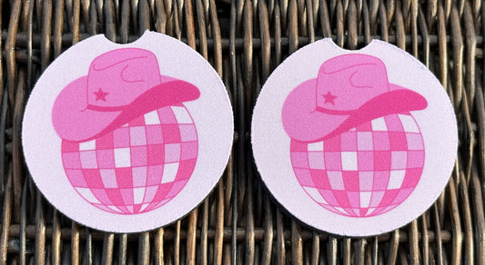 Disco Cowgirl Car Coasters