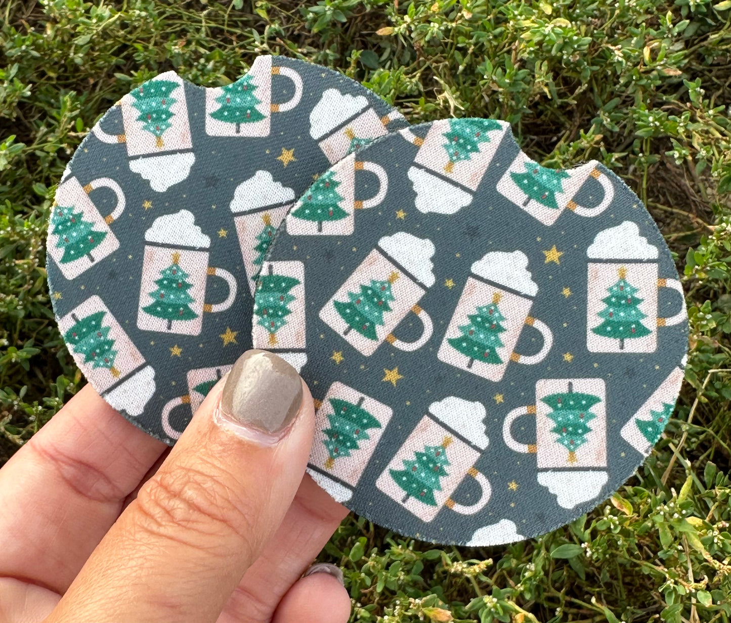 Hot Chocolate Car Coasters