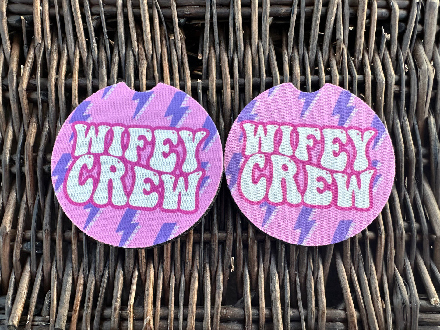 Wifey Crew Car Coasters