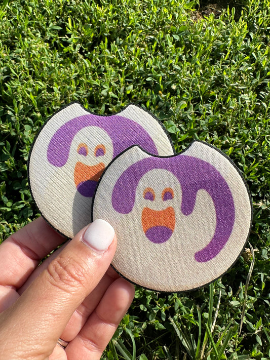 Ghost Sugar Cookie Car Coasters