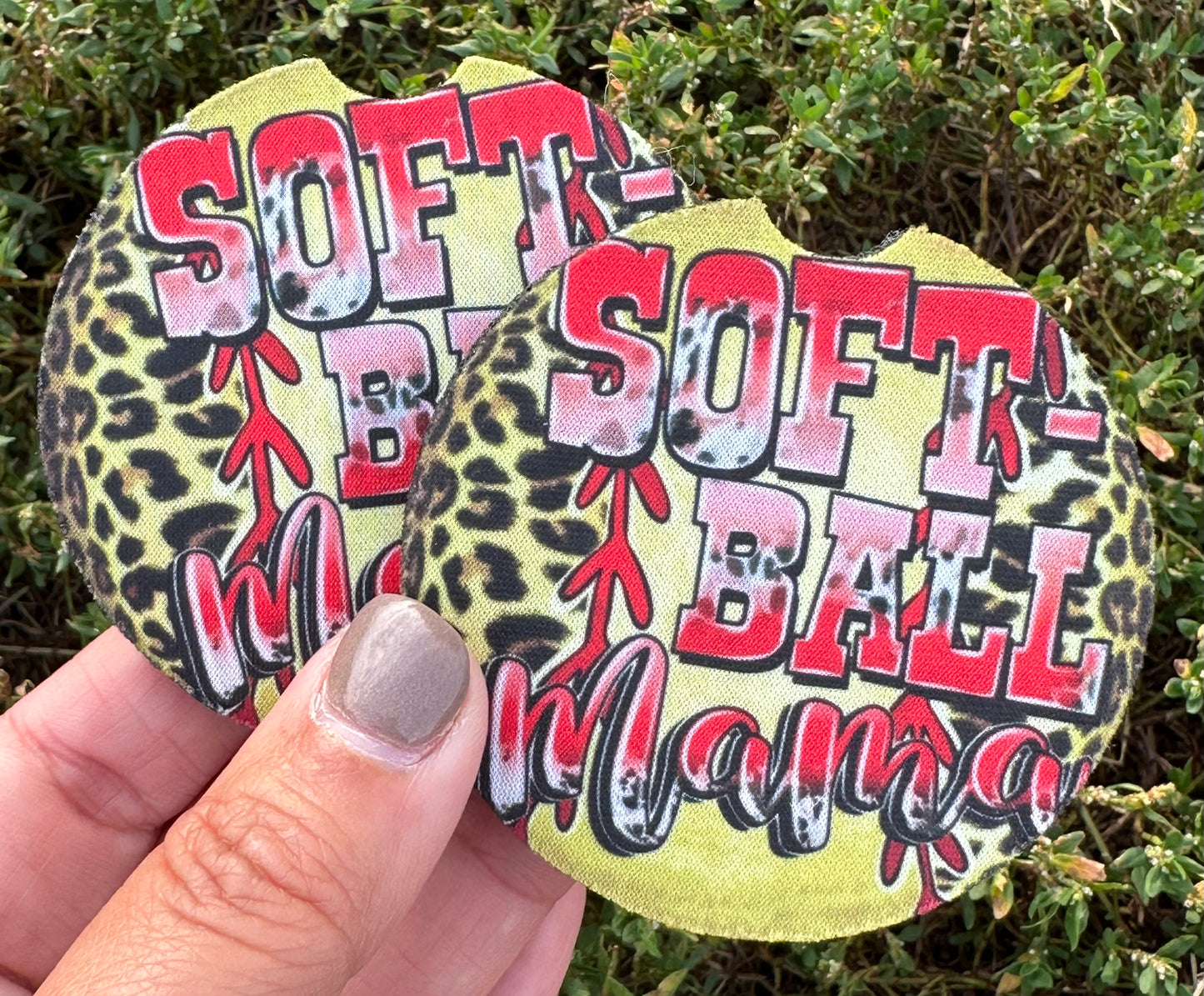 Softball Mama Car Coasters