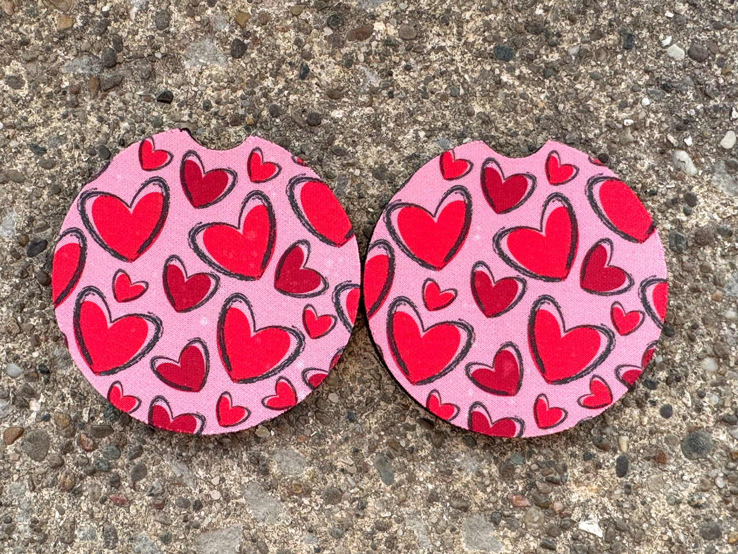 Valentine Heart Car Coasters