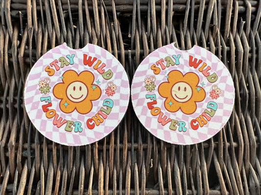 Stay Wild Car Coasters