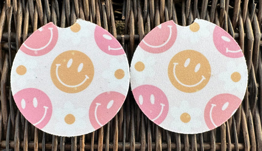 Smiley Car Coasters