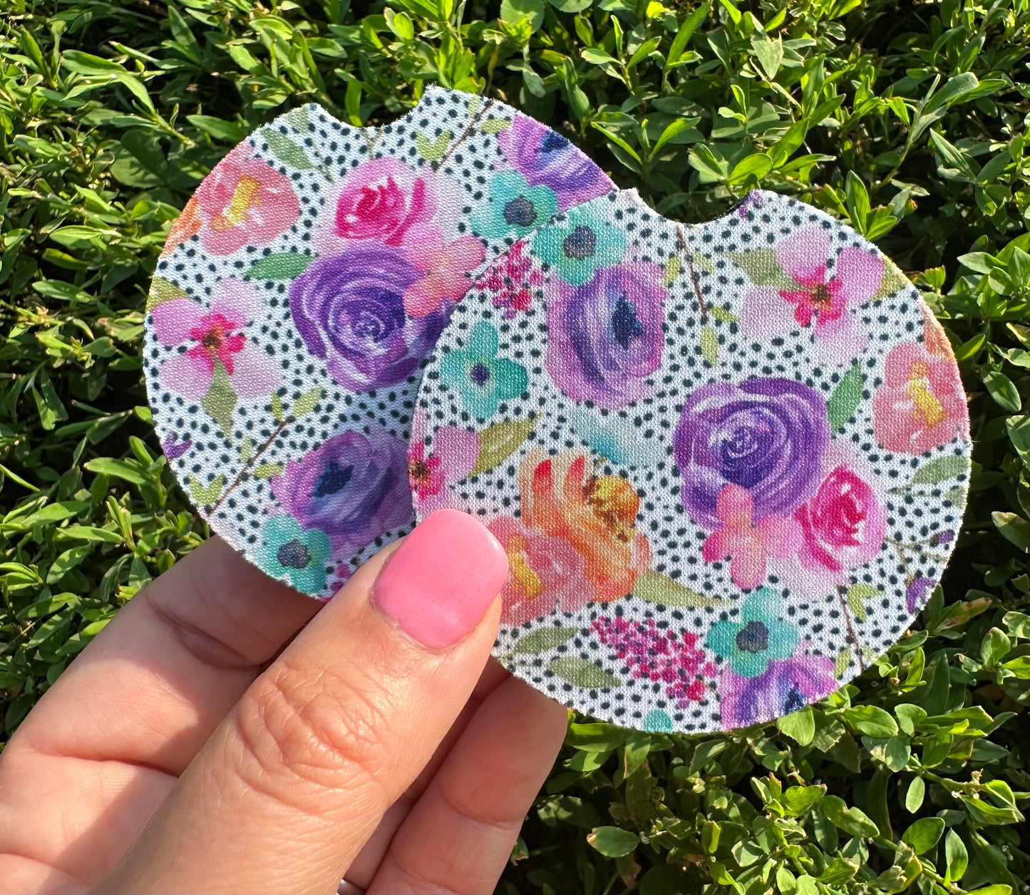 Floral Car Coasters
