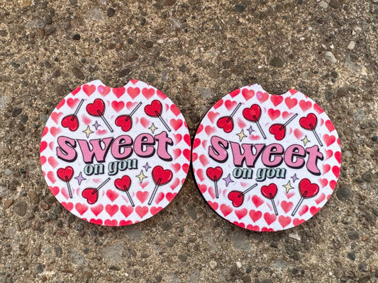 Sweet On You Car Coasters