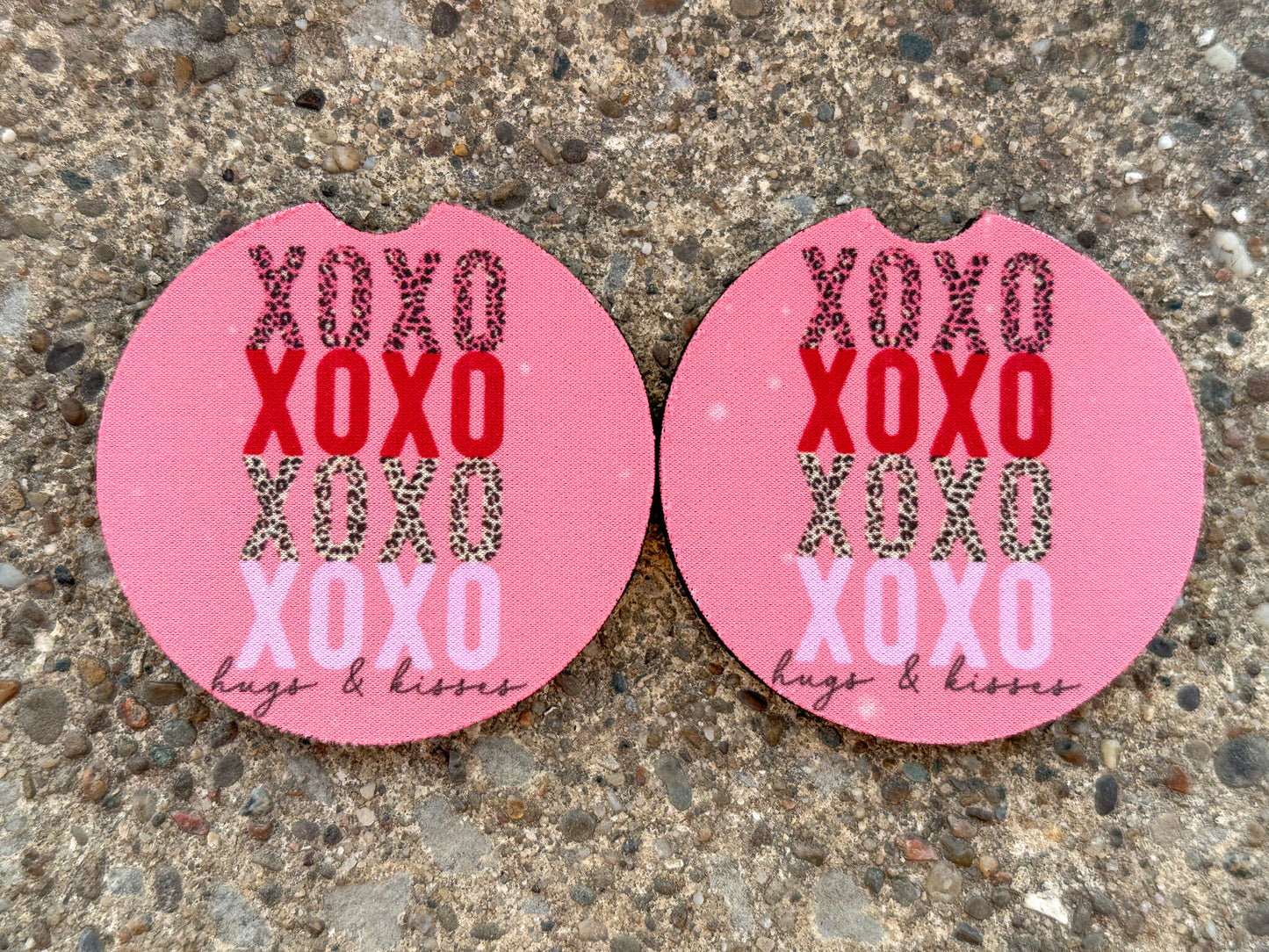 XOXO Car Coasters