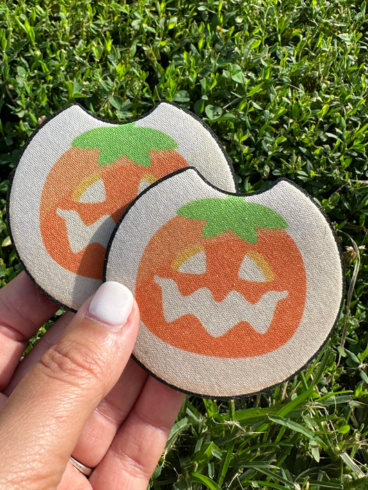 Pumpkin Sugar Cookie Car Coasters