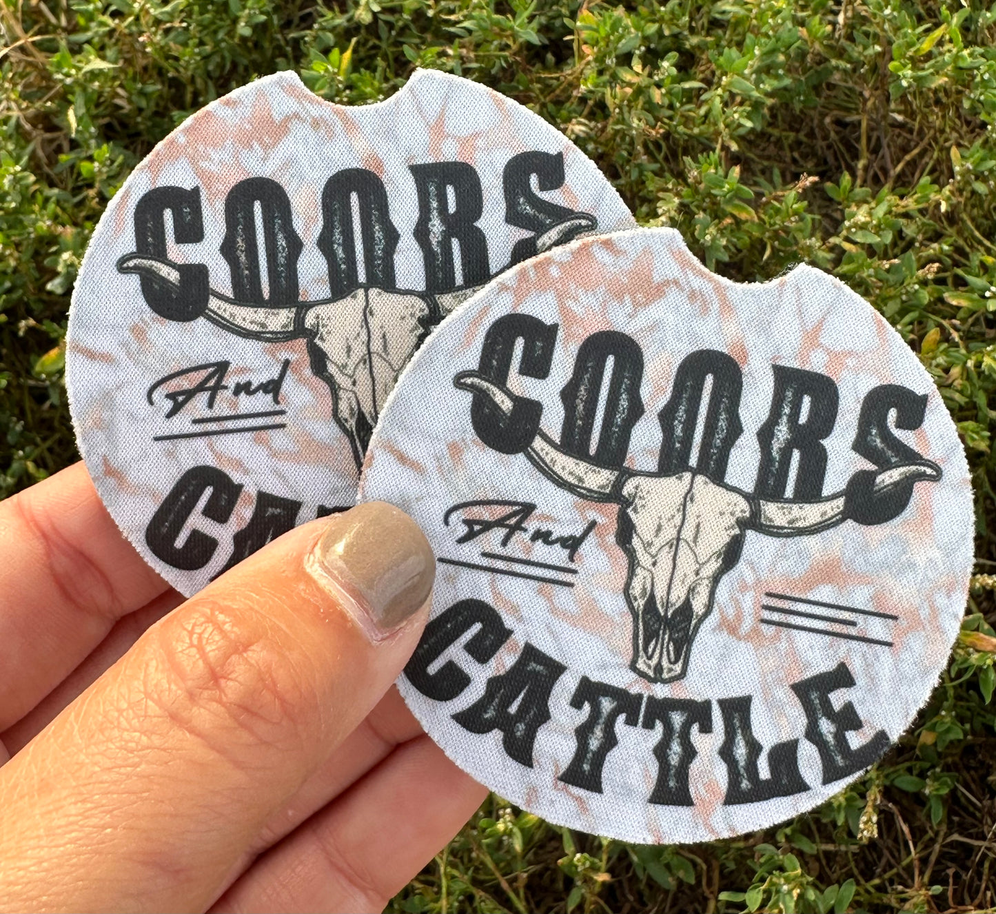 Coors Cattle Car Coasters