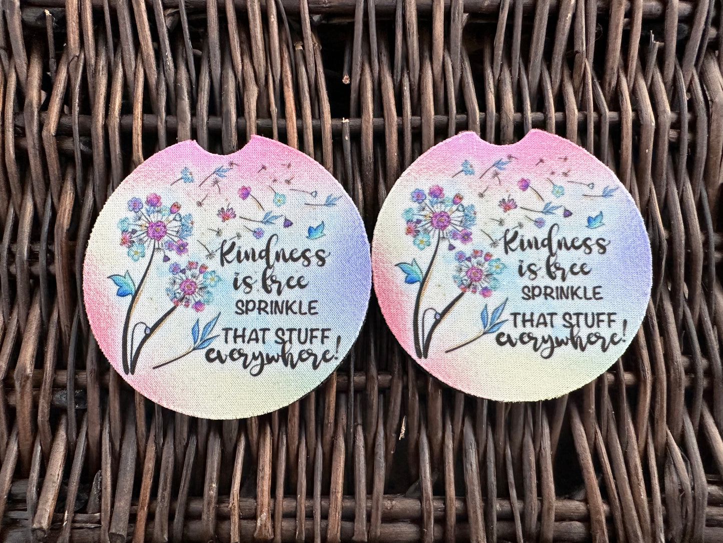 Kindness Car Coasters