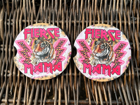 Fierce Mama Car Coasters