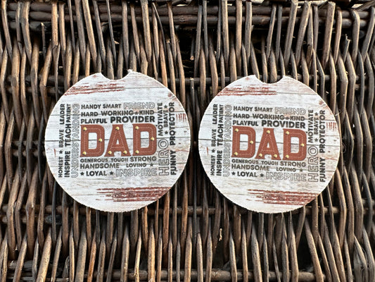 Dad Car Coasters