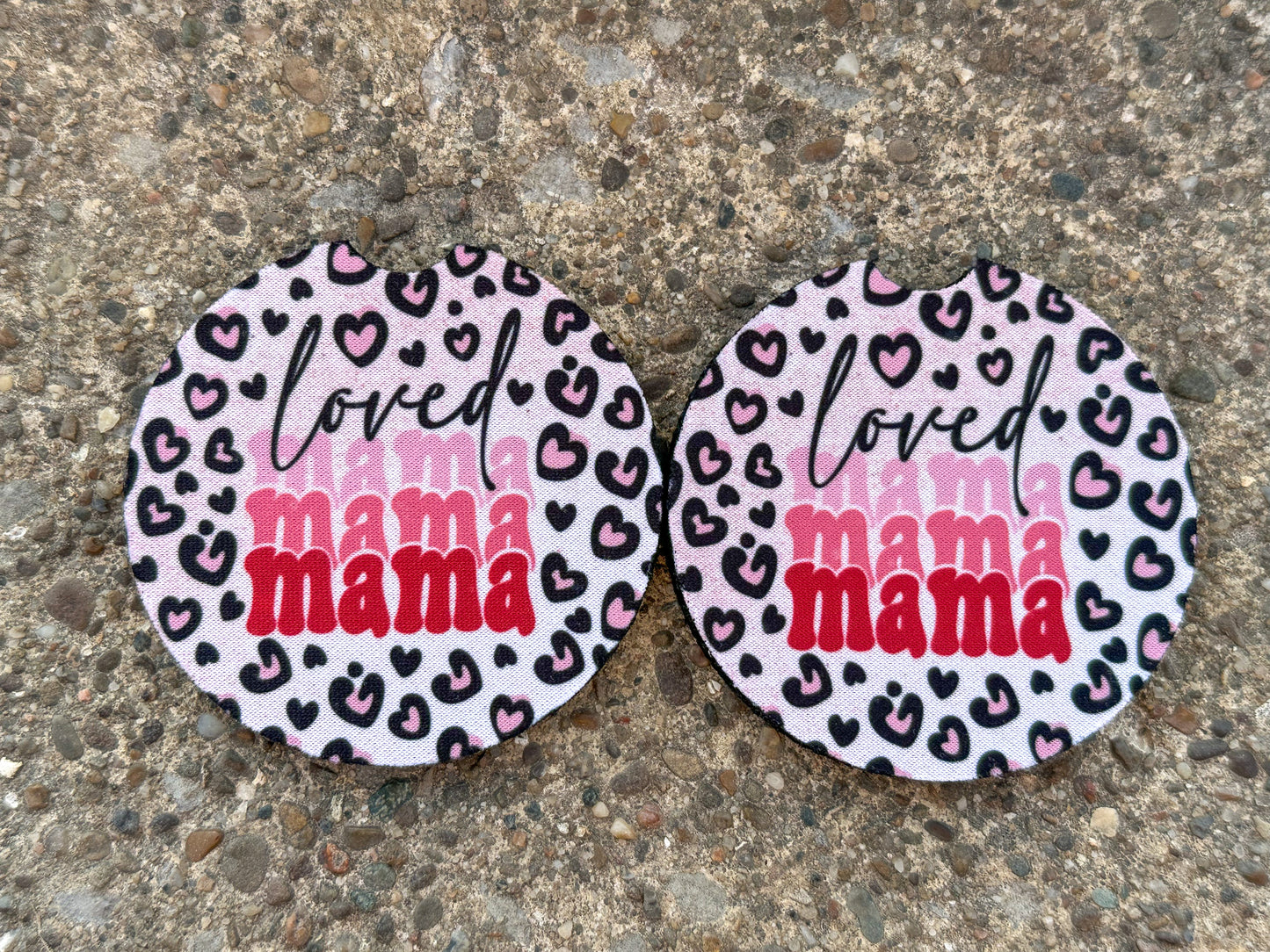 Loved Mama Car Coasters