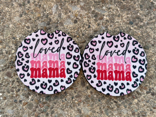 Loved Mama Car Coasters