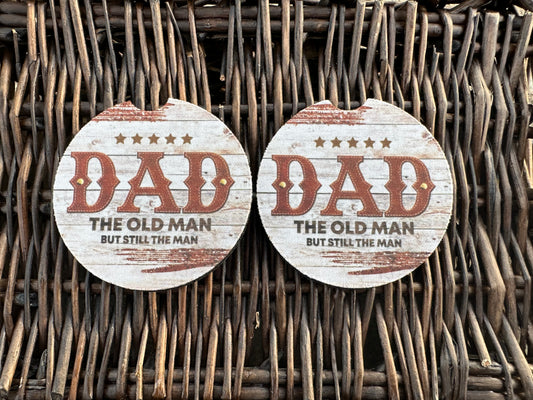 Dad The Old Man Car Coasters