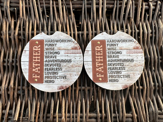 Father Car Coasters