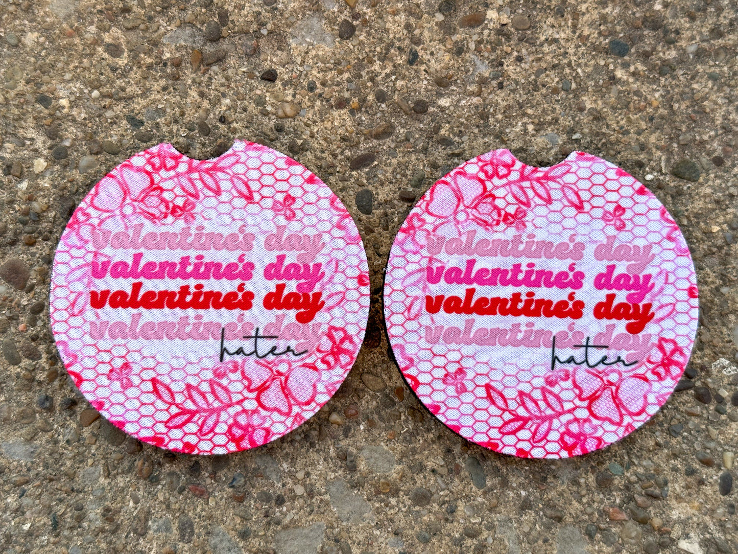 Valentine’s Day Hater Car Coasters