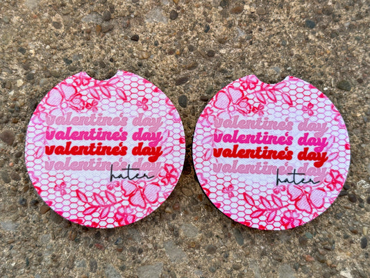 Valentine’s Day Hater Car Coasters