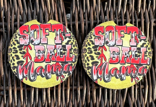 Softball Mama Car Coasters