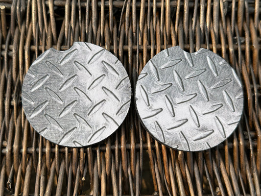 Diamond Plate Car Coasters