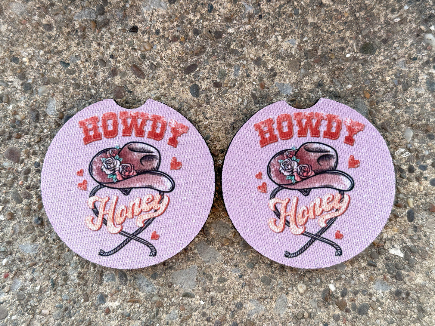 Howdy Honey Car Coasters