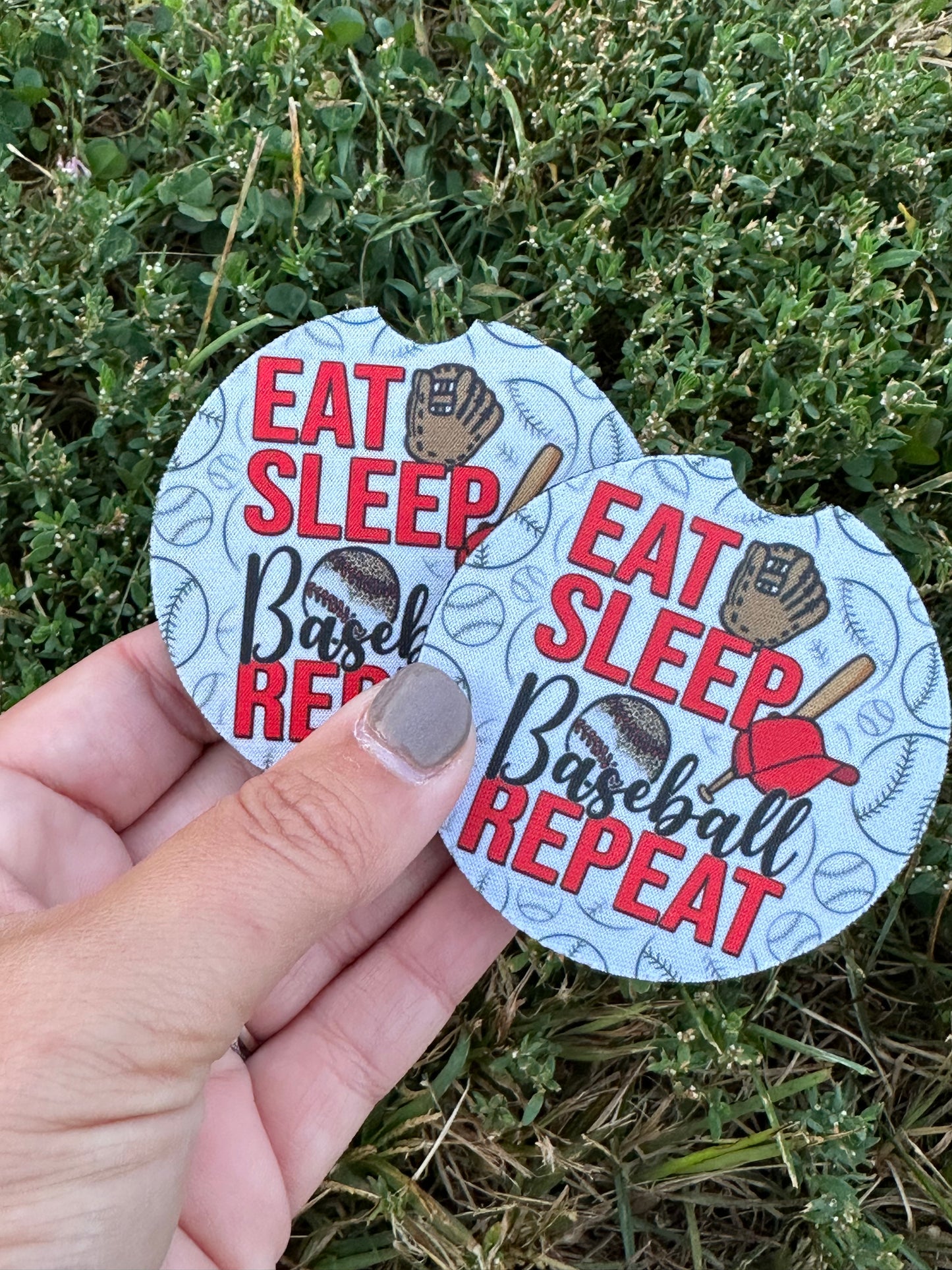 Eat Sleep Baseball Coasters