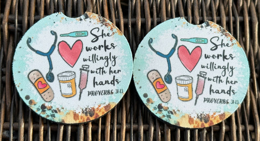 Nurse Car Coasters