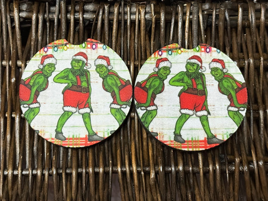 Green Guy Car Coasters