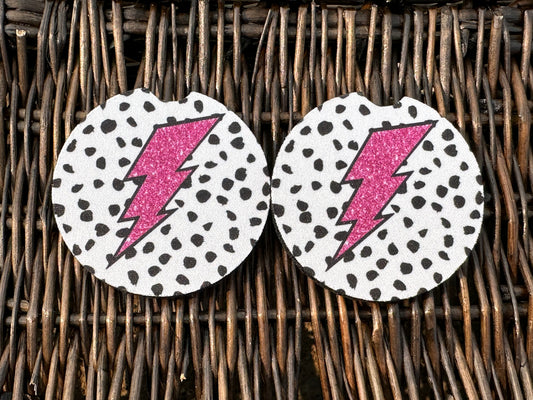 Lightning Bolt Car Coasters