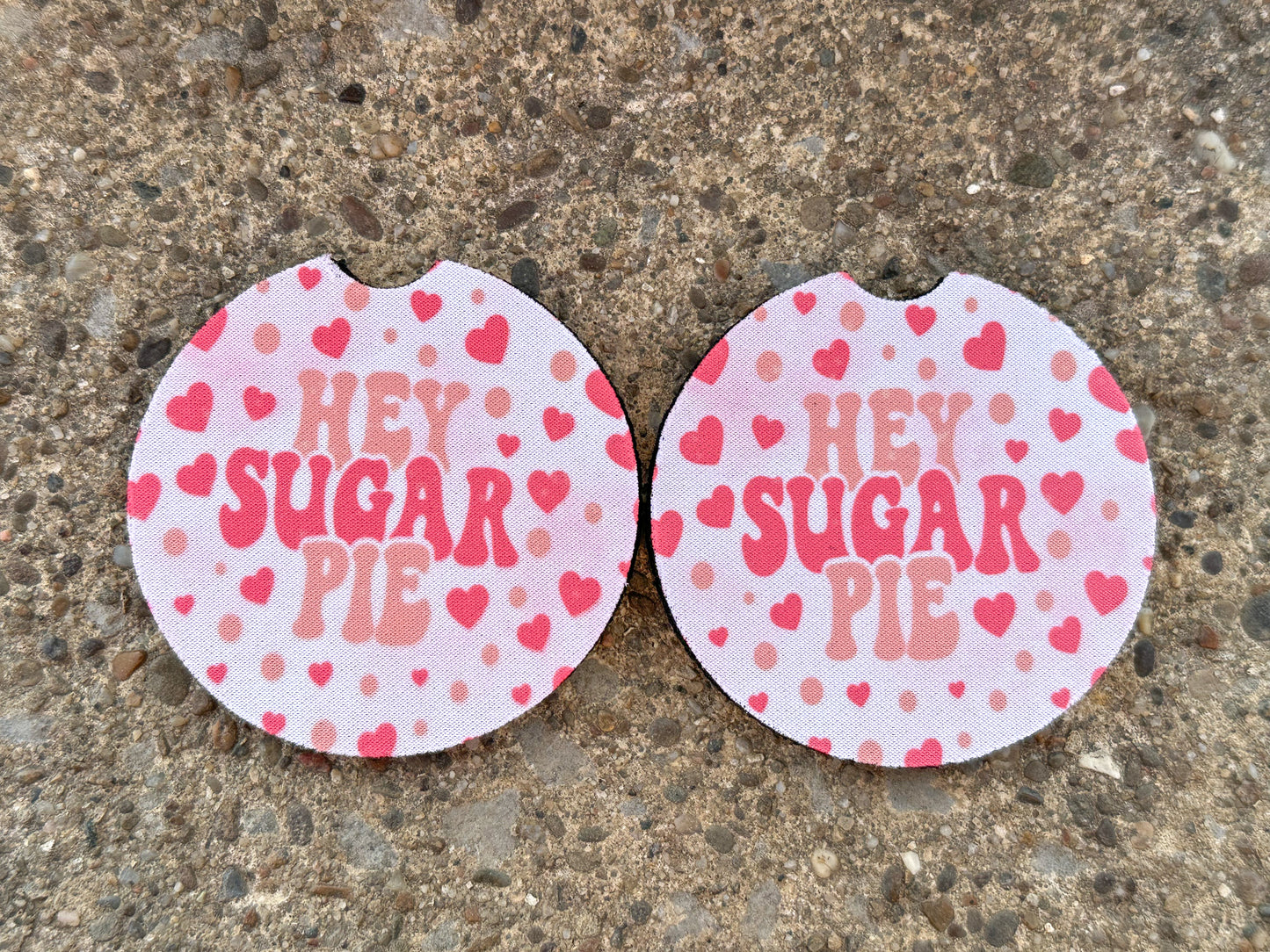 Hey Sugar Pie Car Coasters