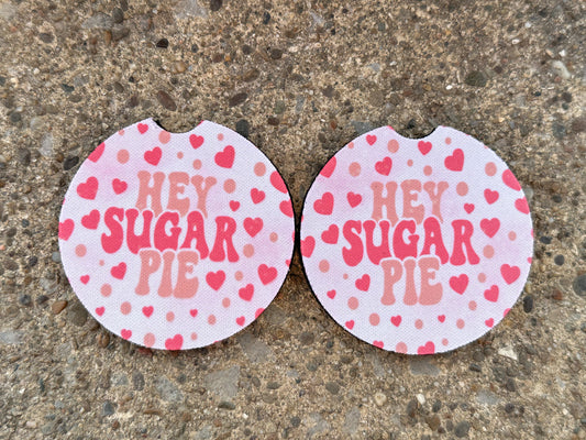 Hey Sugar Pie Car Coasters