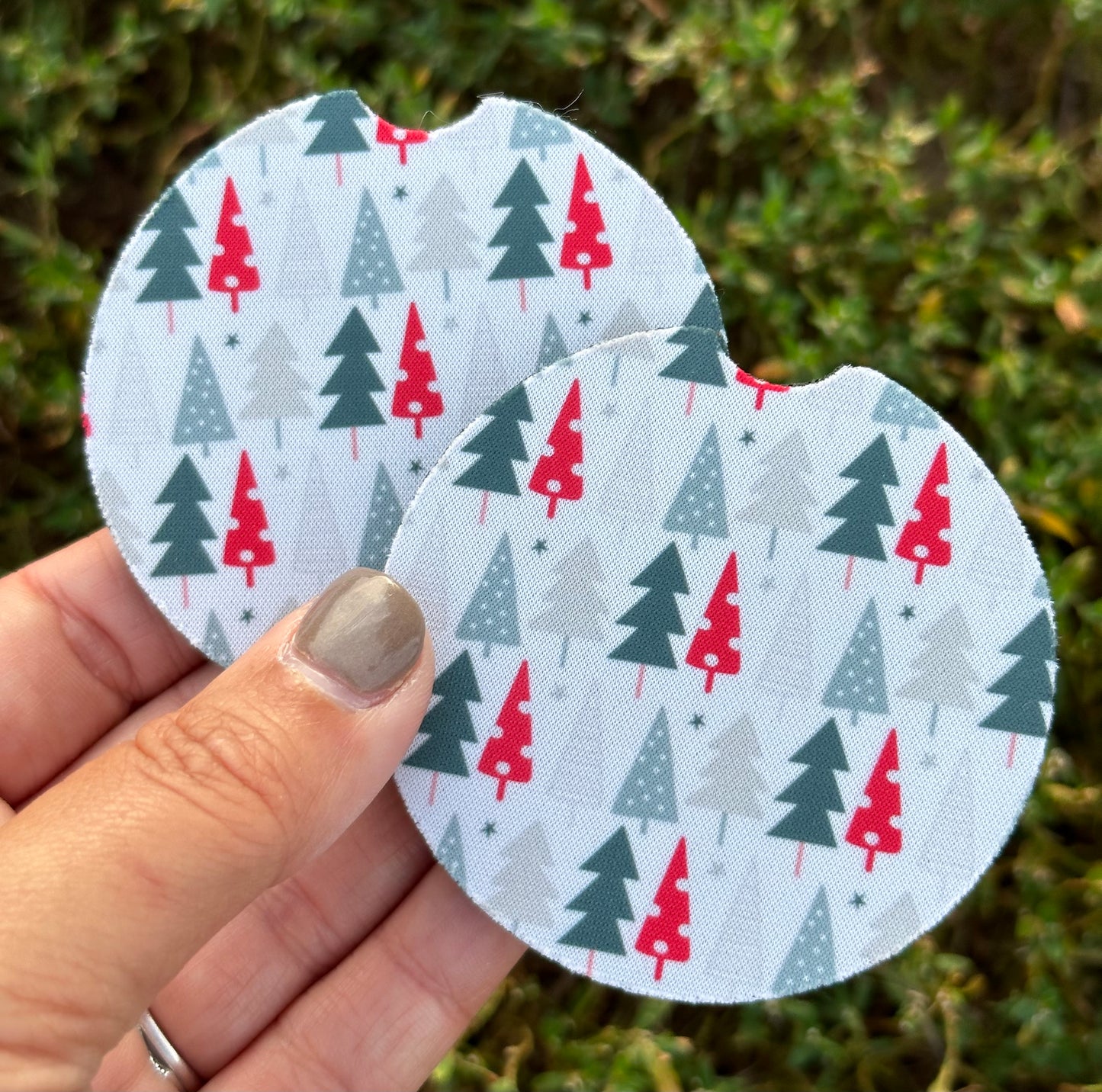 Christmas Tree Car Coasters