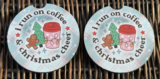 Coffee & Christmas Cheer Car Coasters