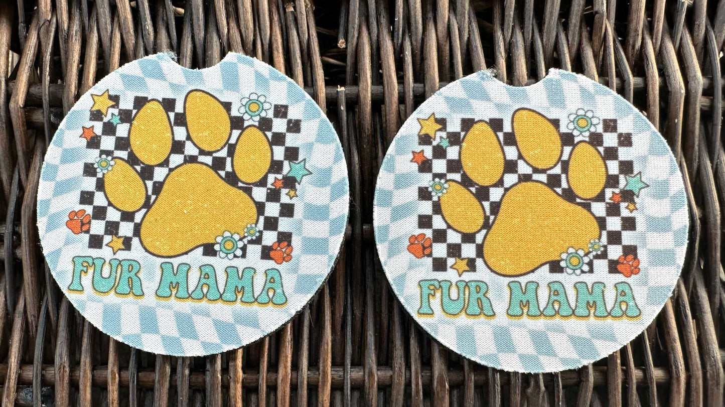 Fur Mama Car Coasters