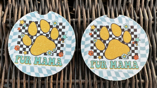 Fur Mama Car Coasters