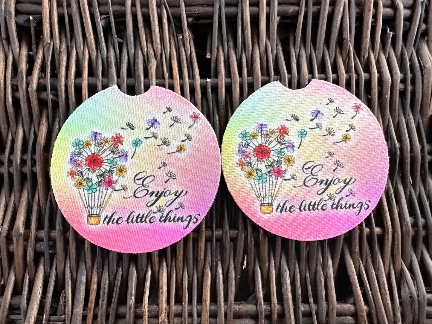 Enjoy The Little Things Car Coasters