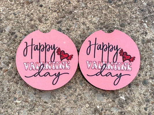 Happy Valentine’s Day Car Coasters
