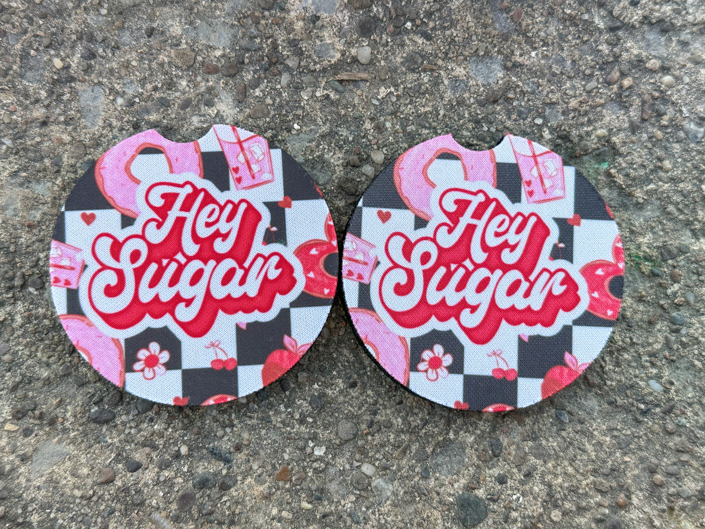 Hey Sugar Car Coasters