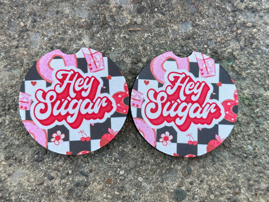 Hey Sugar Car Coasters