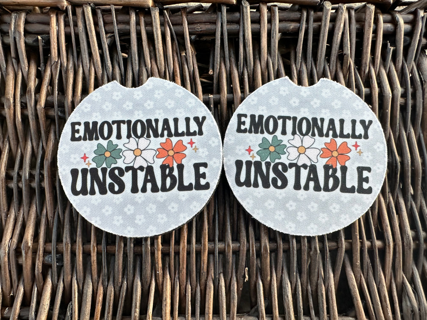 Emotionally Unstable Car Coasters