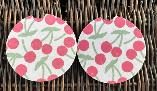Cherry Car Coasters