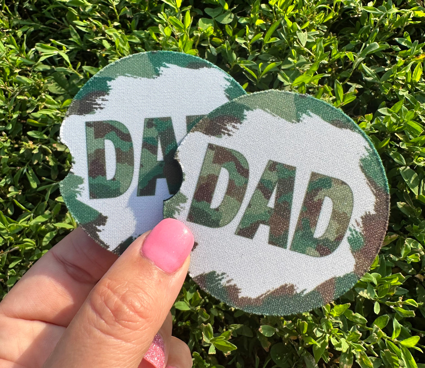 Camo Dad Car Coasters
