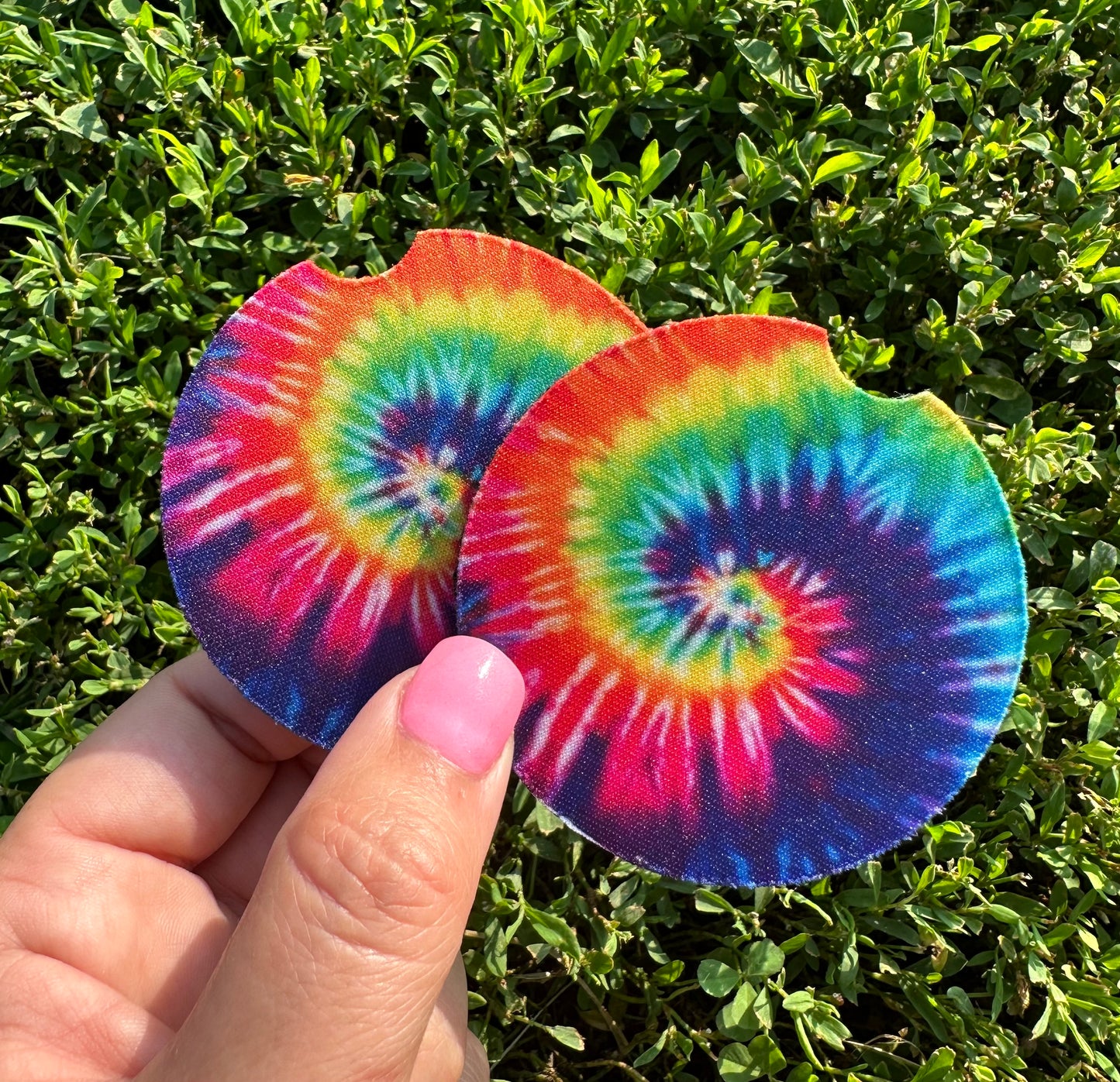 Tie Dye Car Coasters