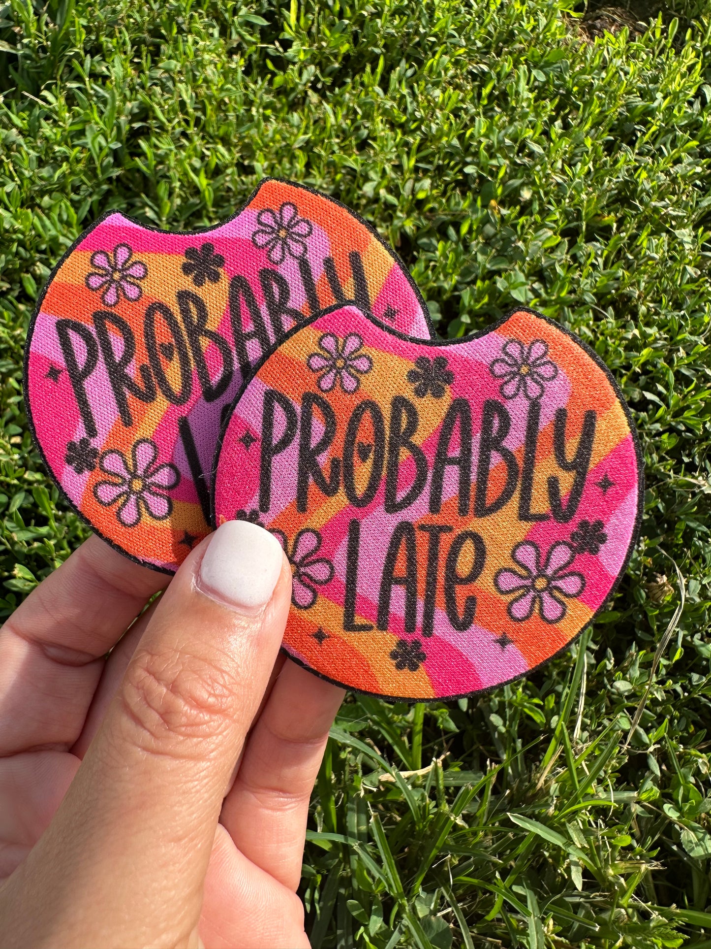 Probably Late Car Coasters