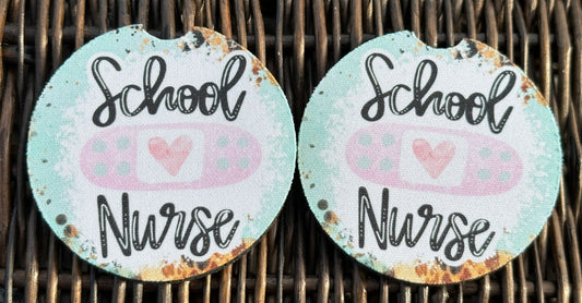 School Nurse Car Coasters