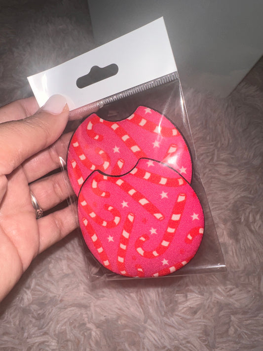 Candy Cane Car Coasters
