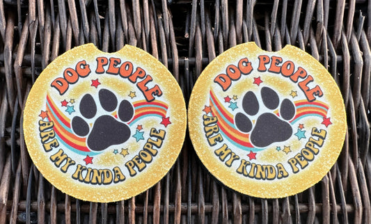 Dog People Car Coasters