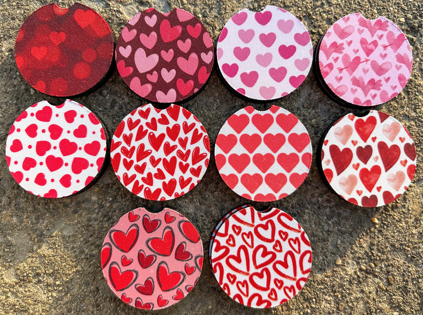 Valentine Car Coaster Bundle (10)