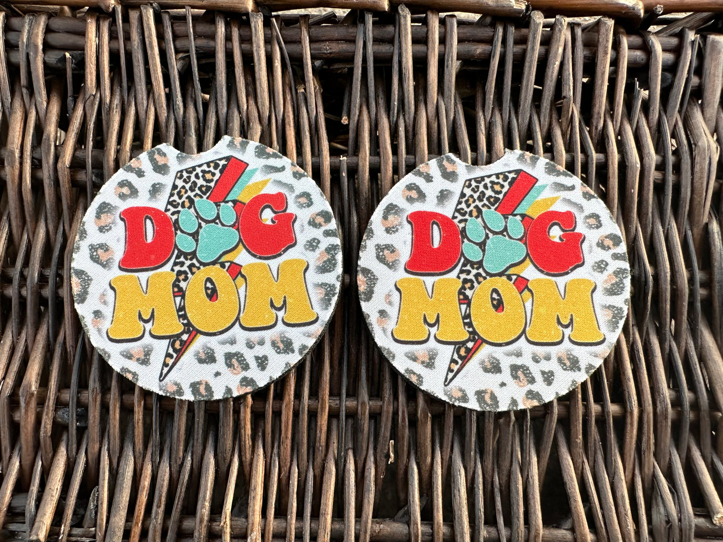 Dog Mom Car Coasters